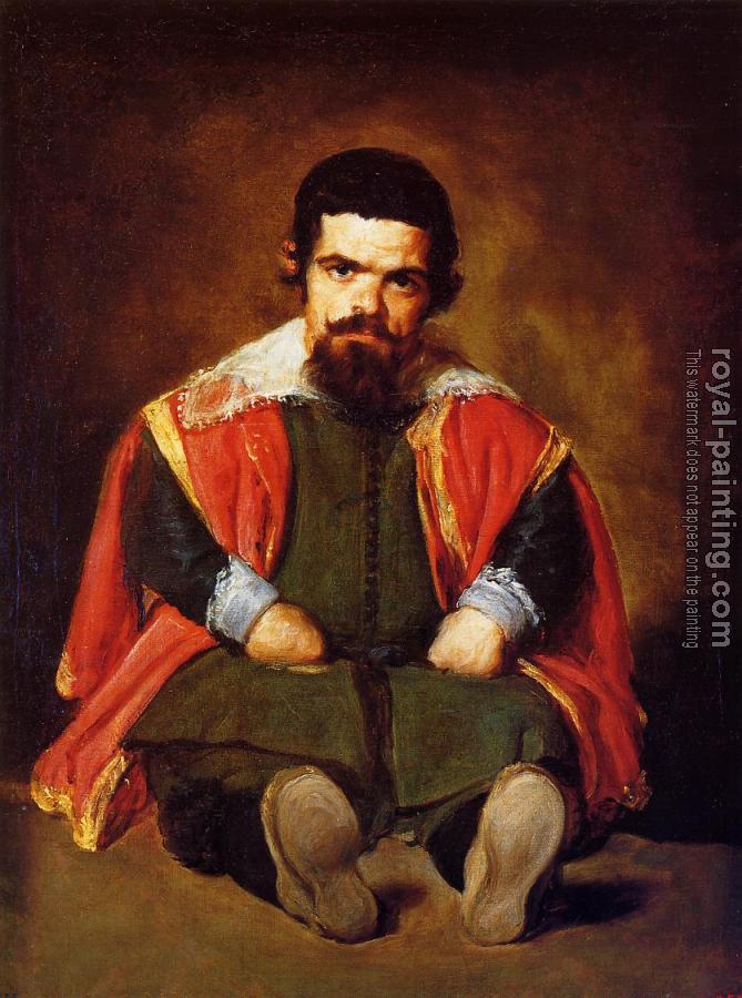 Diego Rodriguez De Silva Velazquez : A Dwarf Sitting on the Floor